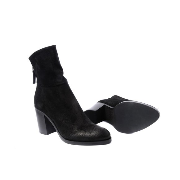 Elena Lachi Ankle boot in Hombre Black Leather - Picture 7 of 8